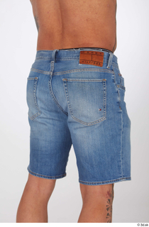 Garrott blue jeans shorts buttock casual dressed thigh 0004.jpg